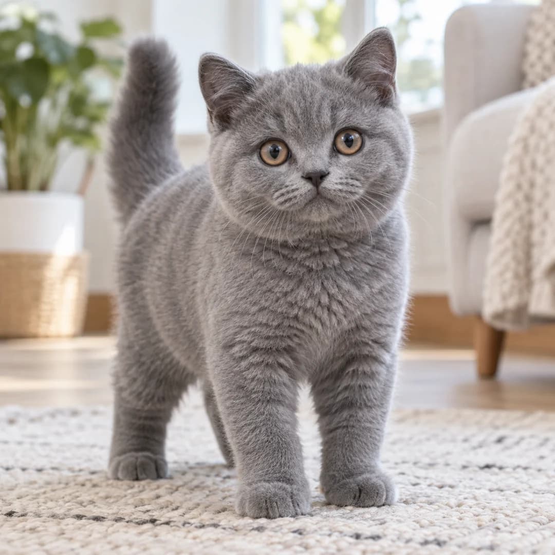 تصویر گربه نژاد بریتیش لانگهیر (British Longhair) در دوره بچهگربه - ویژگیهای رشد و ظاهر در دانشنامه پت همزی