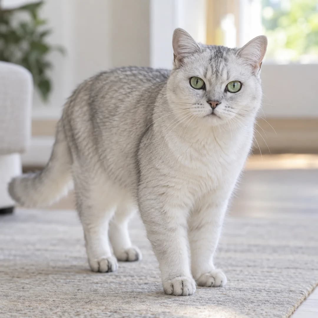 تصویر گربه نژاد شارترو (Chartreux) در دوره بالغ و سالمند - وقار و مراقبتهای نژادی در دانشنامه پت همزی